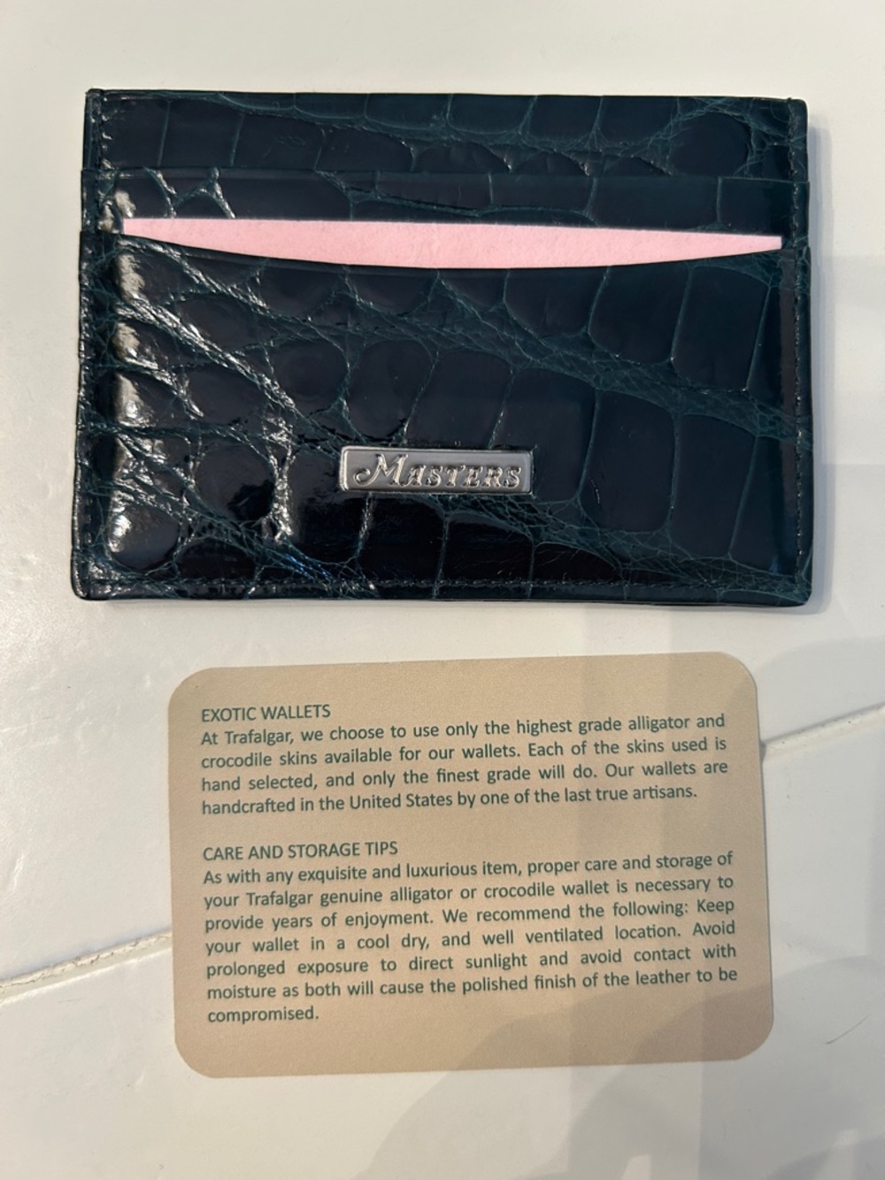 Masters Crocodile Credit card holder